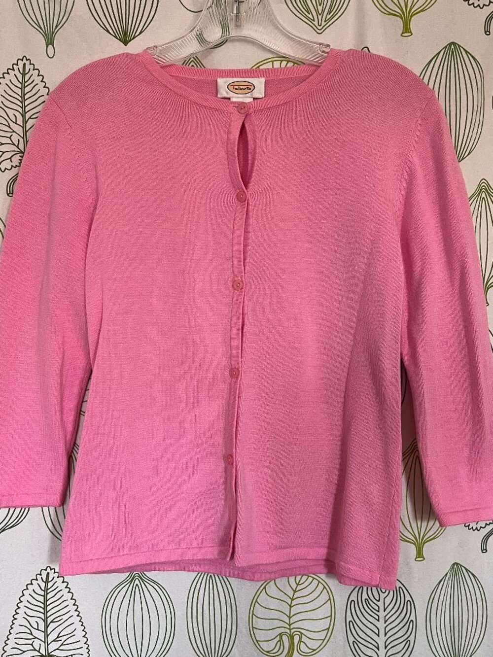 Pink Talbots Cardigan 100% Cotton